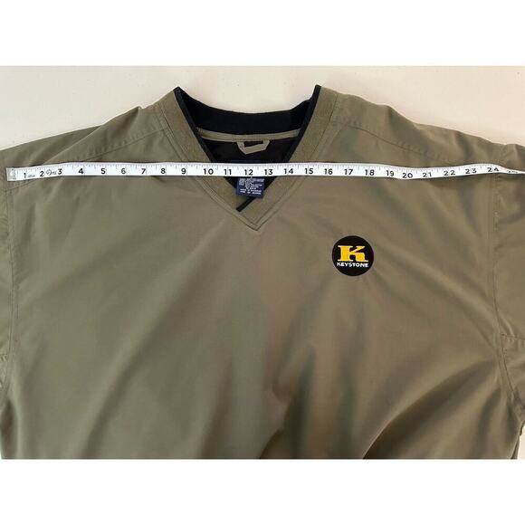 Men's LA Loving Windbreaker Jacket Olive Green Pullover Golf Mesh Lined Logo L - Picture 9 of 16